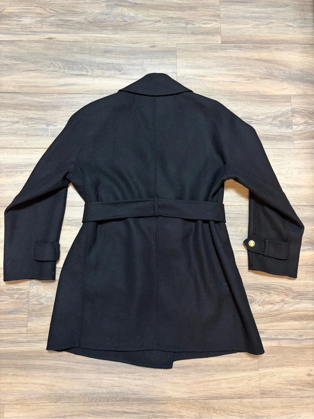 J.Crew Double Faced Wool Trench Coat Black XS CD100 NWOT $368